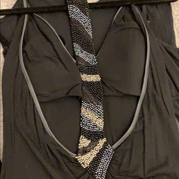 Gorgeous Black Guess Beaded & Twisted Strap Racerback Dress - Picture 12 of 15